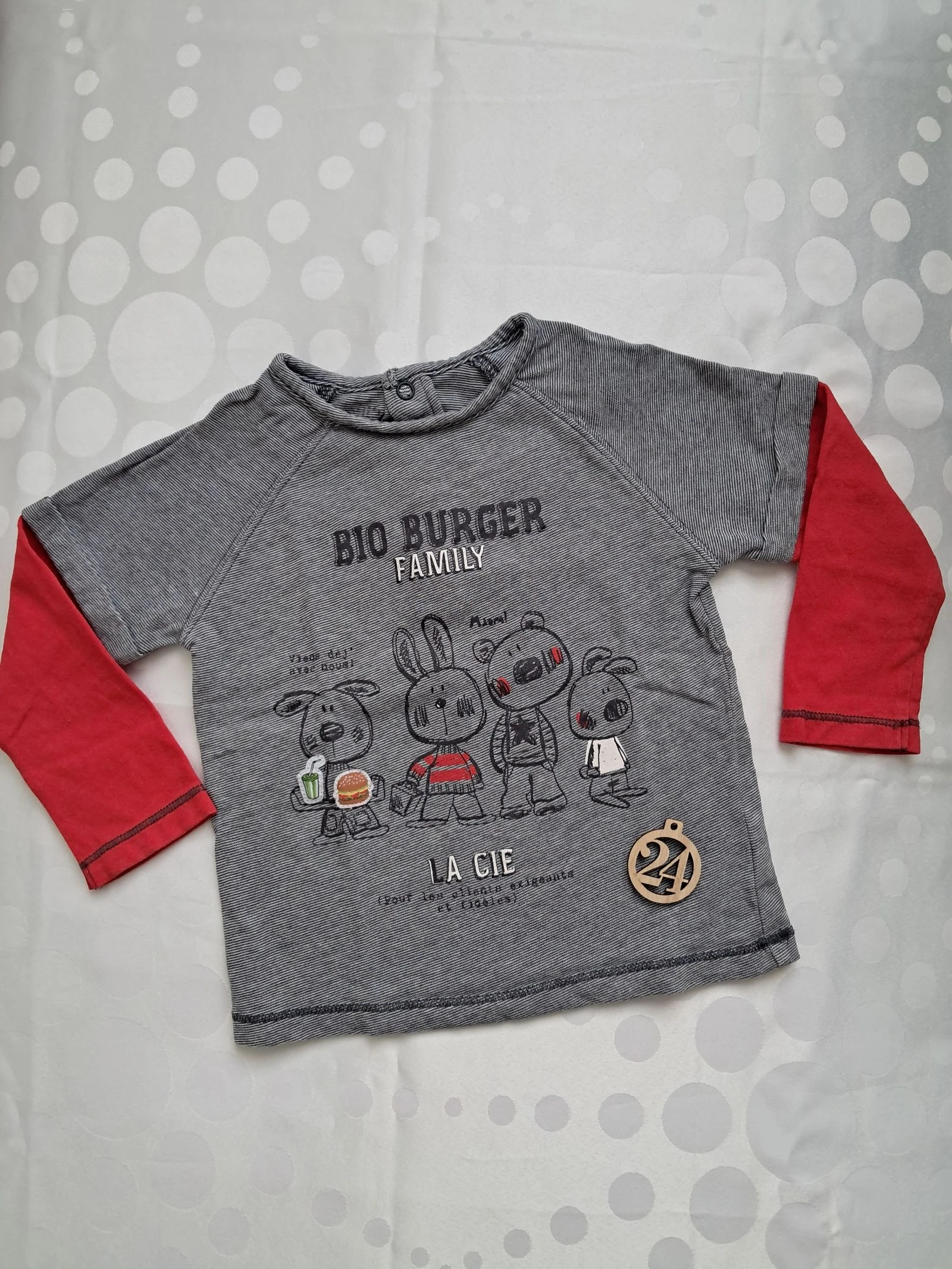Tee-shirt manche longue taille 24mois